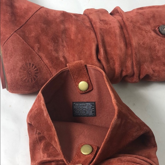 Ugg Boots Highkoo Amber Brown Flat shoes New 7 - Picture 7 of 8